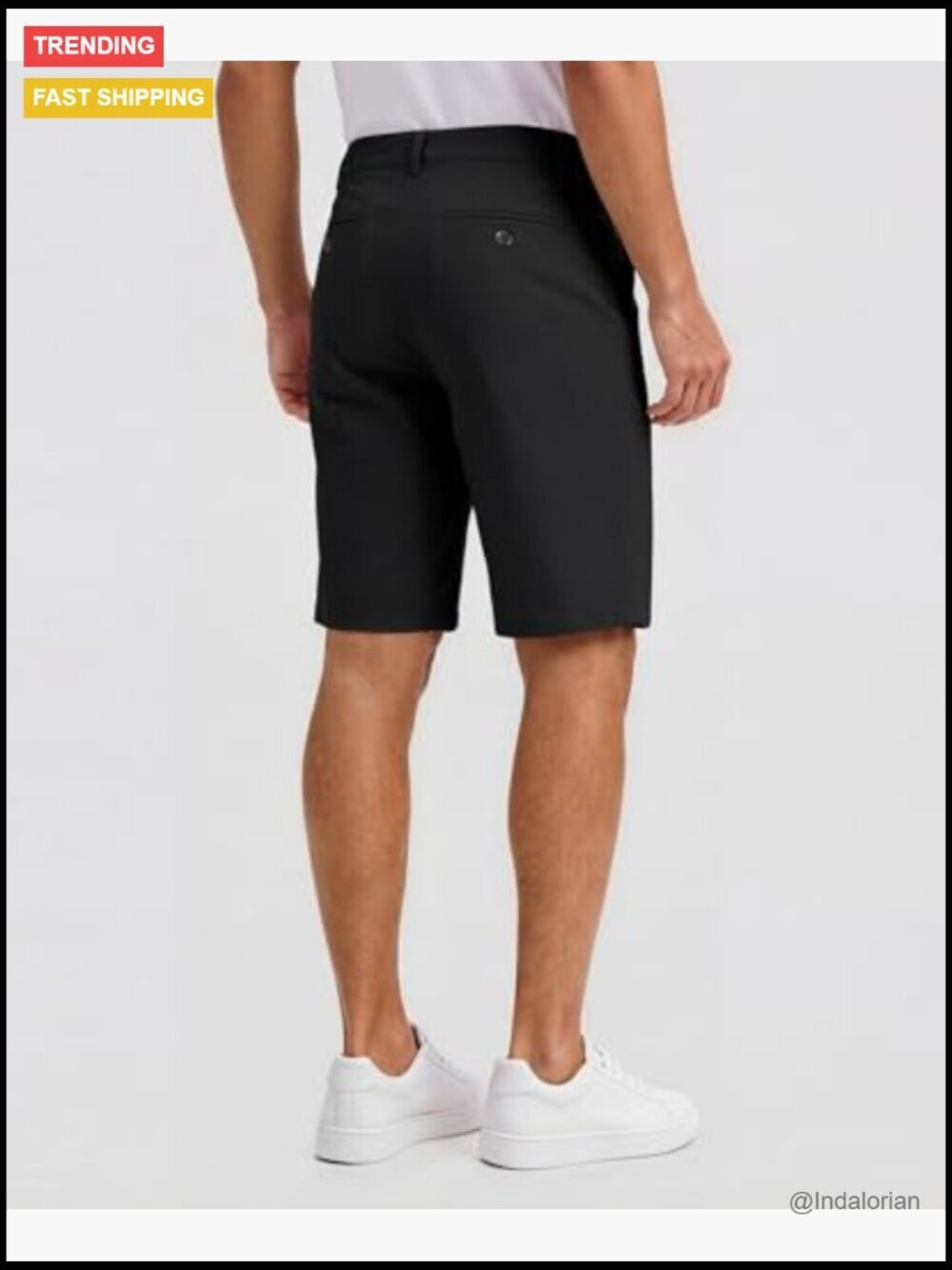 9" Stretch Lightweight Golf Shorts with Expandable Waist - Picture 4 of 7